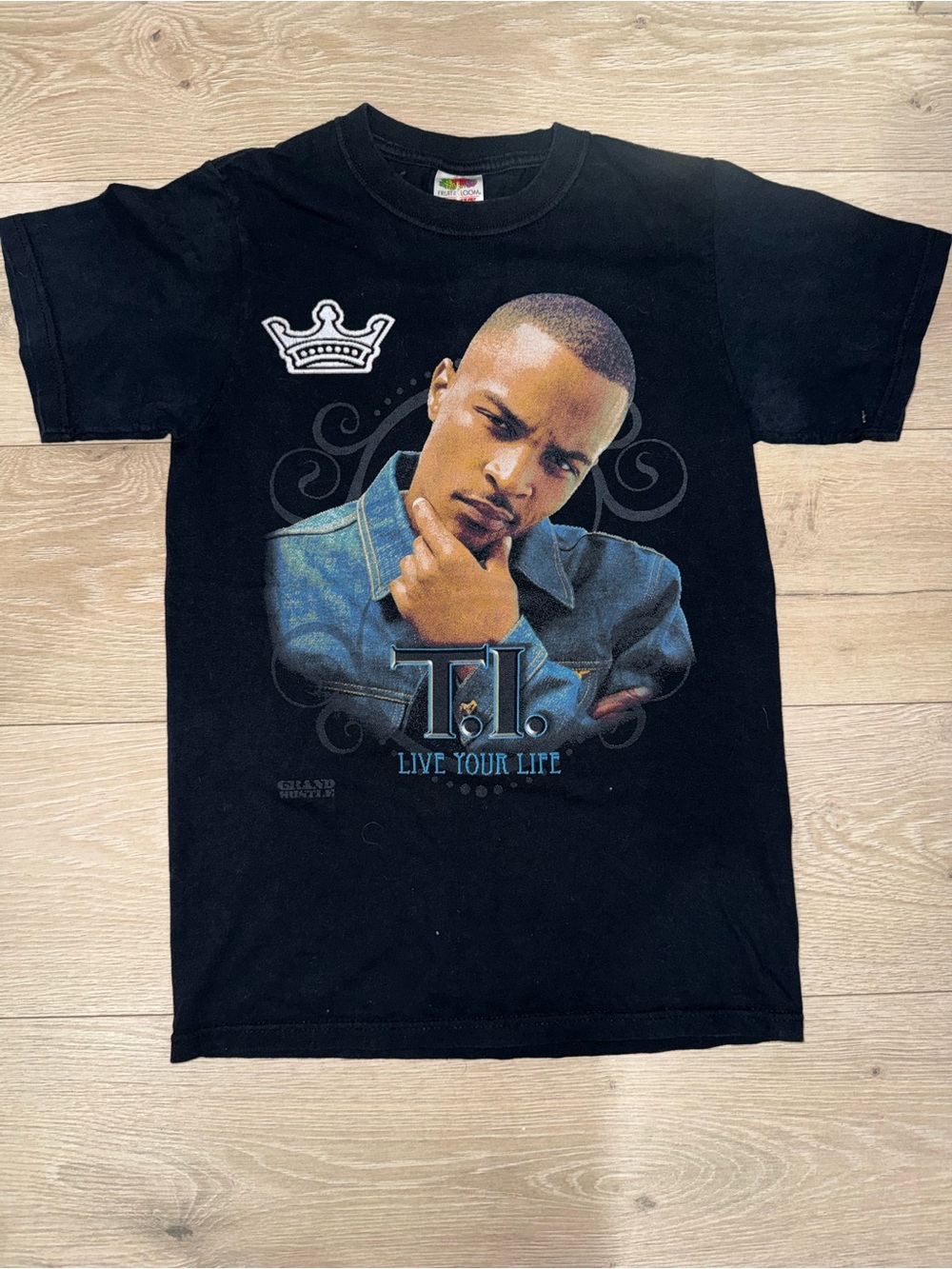 Black Vintage Fruit of the Loom T.I. Live Your Life Grand Hustle Tour Tee